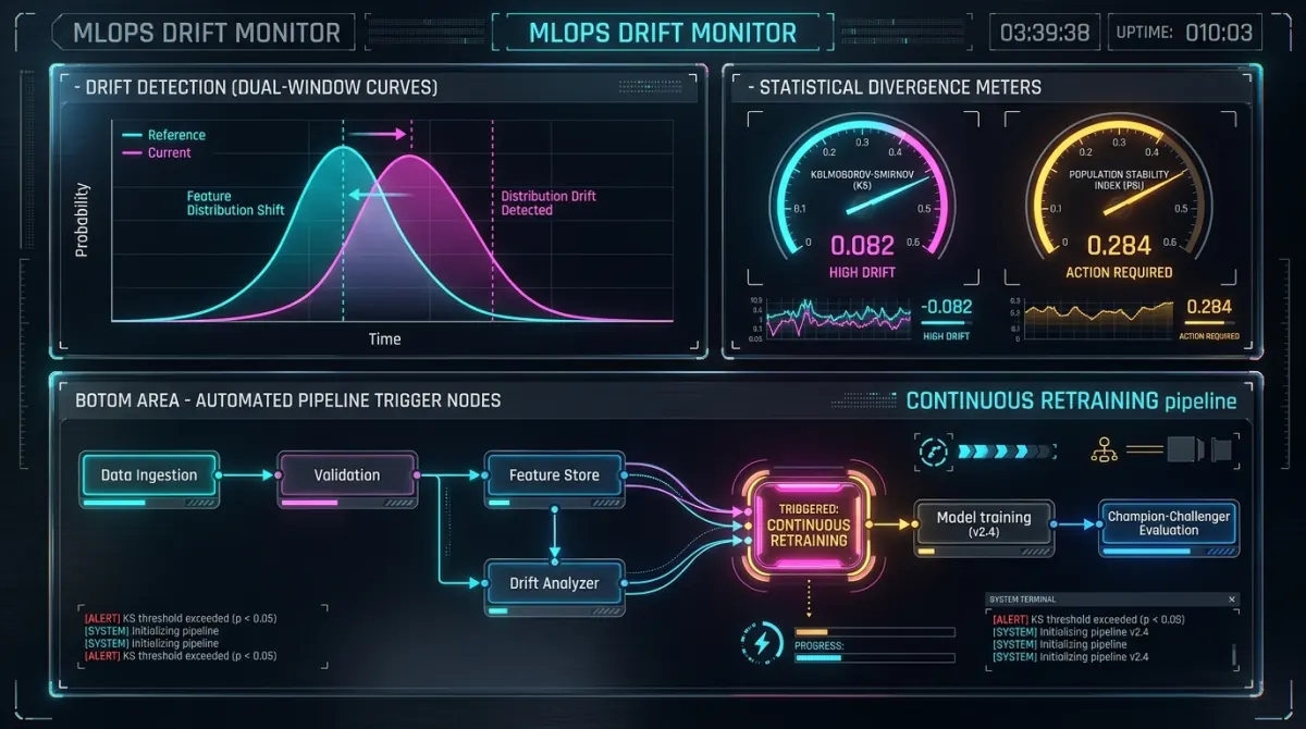Continuous Retraining Pipelines: Detecting & Handling Concept Drift
